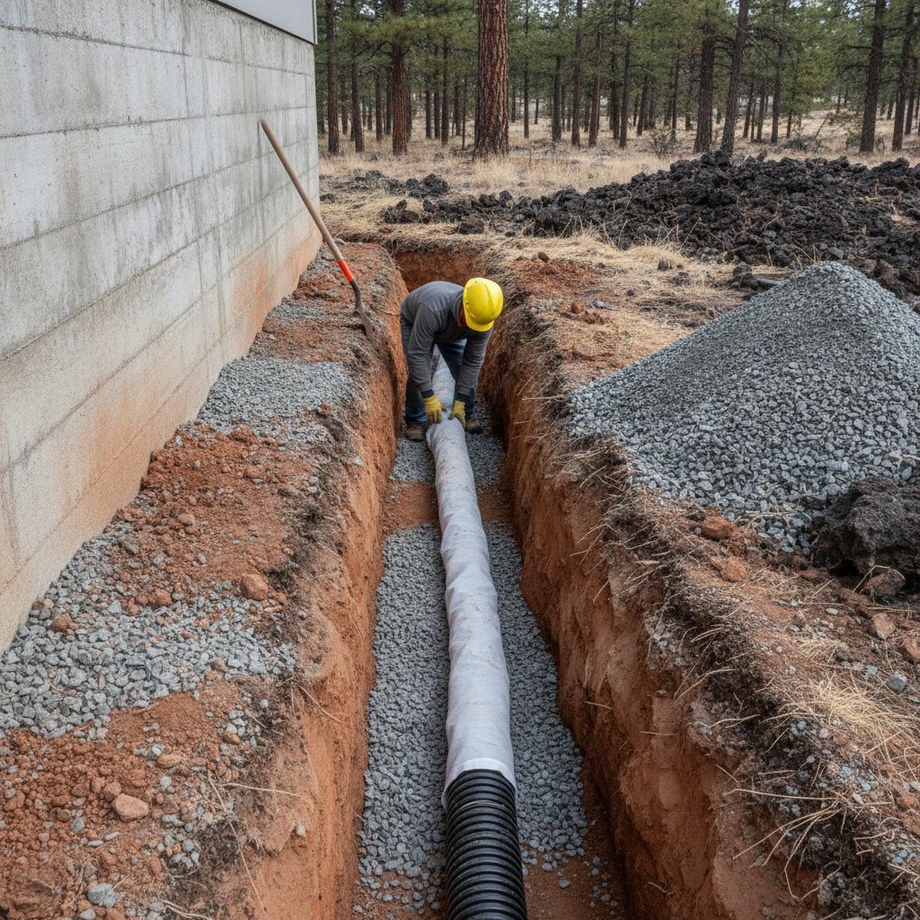 French Drains — waterproofing service in Northern Arizona