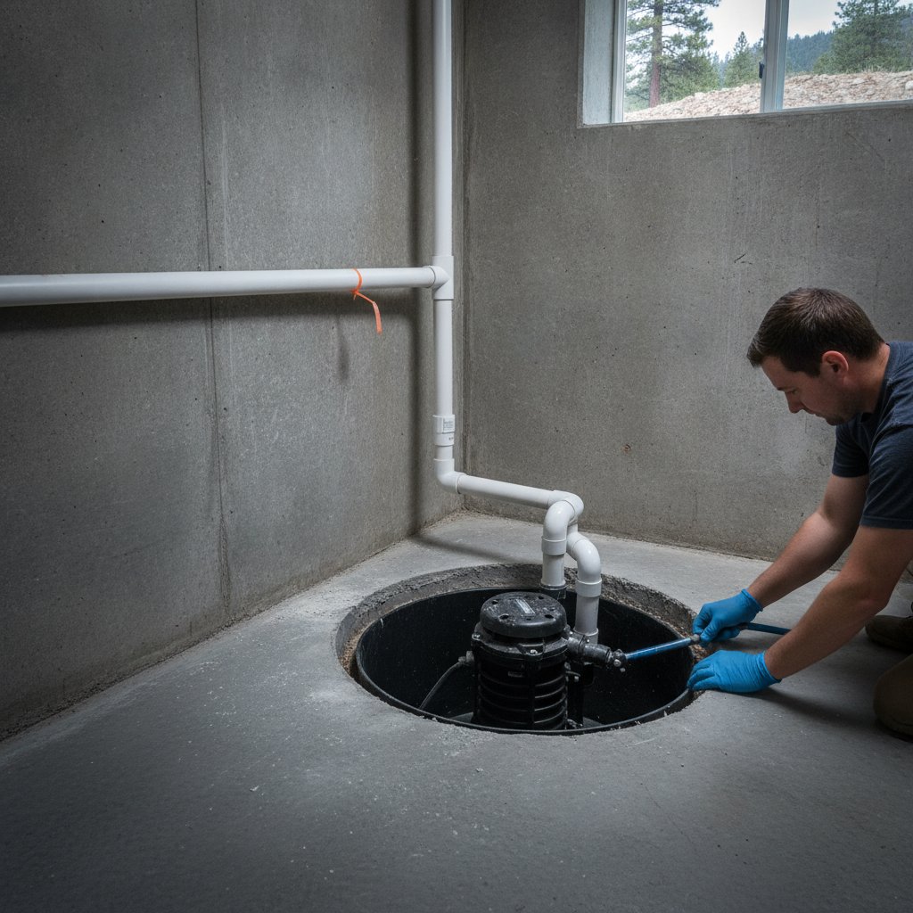 Sump Pump Installation — waterproofing service in Northern Arizona